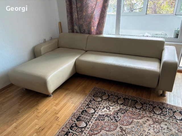 Ъглов диван от еко кожа, снимка 4 - Дивани и мека мебел - 54320252