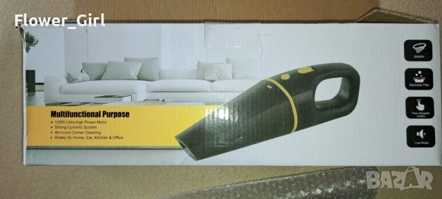 Мини прахосмукачка, снимка 2 - Прахосмукачки - 52523326