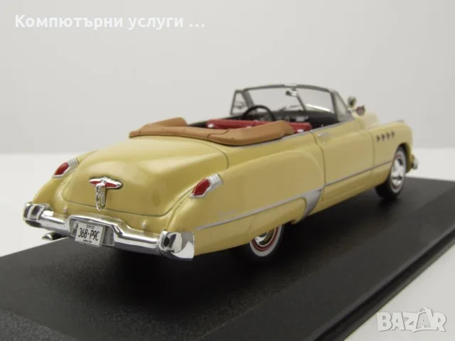 Buick Roadmaster Convertible 1949 Rain Man Charlie Babbitt - мащаб 1:43 на Greenlight нов , снимка 3 - Колекции - 55805944