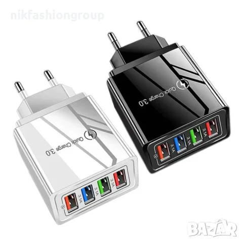 Устройство за скоростно зареждане с 4 USB порта Quick Charge 3.0 