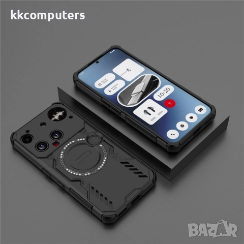 Butterfly Armor Магнитен калъф за Nothing Phone (3) 5G- PC + TPU, MagSafe, Охлаждащ дизайн, Вкл. Про