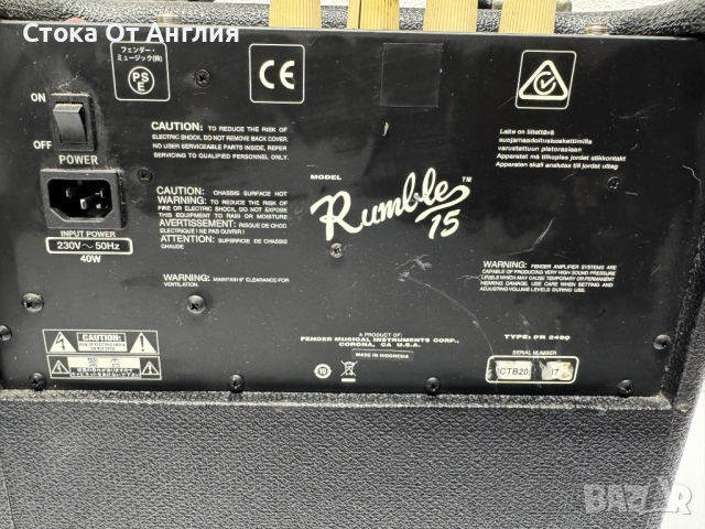 Кубе - Fender Rumble 15, снимка 6 - Тонколони - 52302809