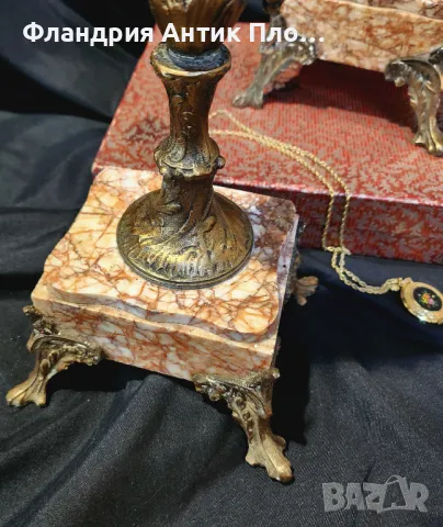 Антикварни свещници от XIX век, снимка 5 - Антикварни и старинни предмети - 49312480