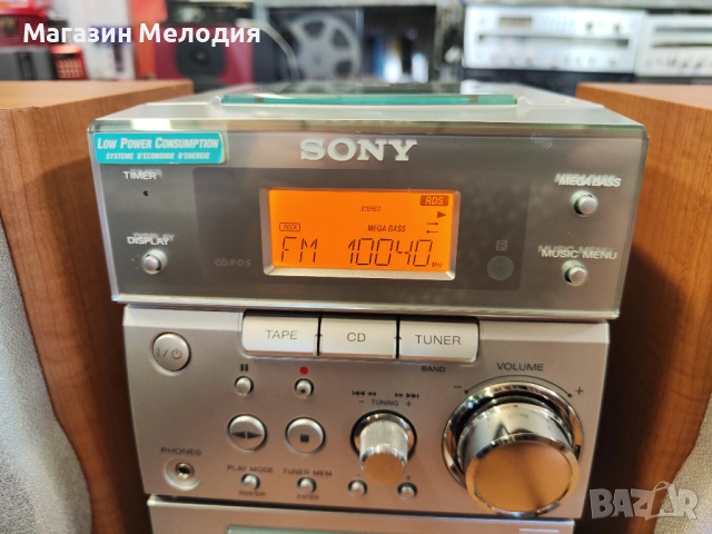 Аудиосистема SONY CMT-EP505 с две тонколони. Радио и диск работят без проблем, касетата свири много , снимка 6 - Аудиосистеми - 48443757