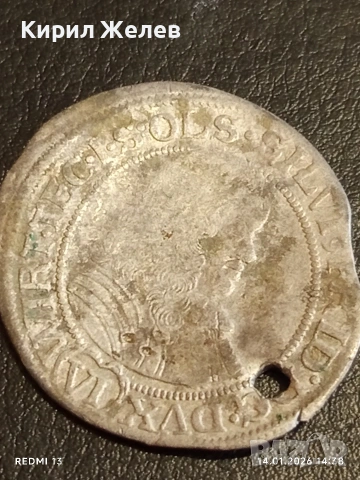 Сребърна монета 6 кройцера 1674г. Силвиус Фридрих Вюртемберг-Оле 52920, снимка 3 - Нумизматика и бонистика - 53096792