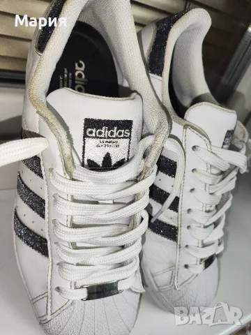 Оригинални маратонки adidas Superstar x Swarovski (модел FX7480), 40 номер, снимка 13 - Маратонки - 55801099