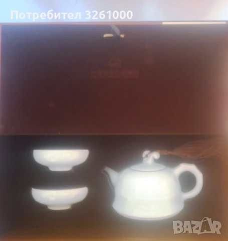 Подаръчен комплект за чай от порцелан, снимка 3 - Сервизи - 51152447