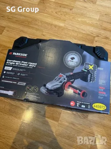 Aкумулаторен ъглошлайф флекс Parkside X 20V, снимка 3 - Други инструменти - 40687129