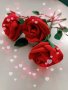Ръчно изработена роза от плат