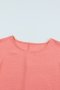 Дамска блуза в цвят корал с ефектна кройка, снимка 16