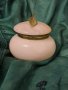 Италианска бижутерка от розов алабастър, снимка 1 - Антикварни и старинни предмети - 38442057