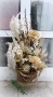 Аранжировка сухи и екзотични цветя, снимка 2
