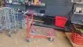 Платформена пазарска количка с горна кошница, снимка 1