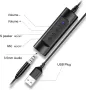 Нови USB слушалки с микрофон за офис, работа, бизнес с шумопотискане, снимка 5