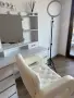 Тоалетка с огледало и LED осветление + козметичен стол, снимка 4