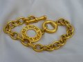 Позлатена сребърна гривна, снимка 4