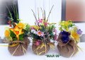 Пролетни цветя в зебло, снимка 1 - Подаръци за жени - 39734211