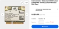 Intel Centrino Wireless-N 1000 Wi-Fi 802.11 b/g/n Single Band Half Mini PCIe карта за безжична мрежа, снимка 4