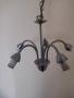 Сив метален полилей и абажур, снимка 1