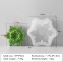 Голяма дълбока снежинка Силиконов молд форма за свещи гипс сапун шоколад декорация КОД 4253, снимка 1