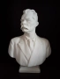 Порцеланов Бюст на Максим Горки ЛФЗ, ранна серия, червен печат 1927-1950г стар руски порцелан сатует, снимка 5