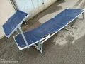шезлонг алуминиев, сгъваемо алуминиево легло, туристическо сгъваемо легло , снимка 3