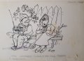 Панаьот Гелев 1939 - 2012 Карикатура Сандра и Мадона 1989 г., снимка 2