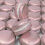 Черупки за френски макарони - светло розови металик.