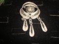 РЕТРО ФИЛИГРАННА СРЕБЪРНА БРОШКА с ГРАНУЛАЦИЯ МАЙСТОРСКА ЮВЕЛИРНА РАБОТА СРЕБРО 950 ПРОБА 5090, снимка 6
