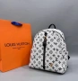 Louis Vuitton Нова Бяла Дамска Кожена Раница Луи Витон , снимка 1