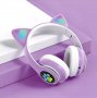 Безжични слушалки с котешки уши със Led светлини/Слушалки коте/, снимка 1 - Bluetooth слушалки - 36754960