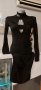 Черна дамска официална рокля размер М/L, снимка 3