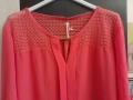 Ново!Блуза тип риза в керемидено розов цвят, снимка 3