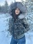 Дамско зимно яке със 100 % естествен пух Philipp Plein, снимка 1 - Якета - 39034611