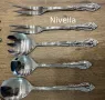  Комплект прибори за сервиране, чудесен бароков релеф Nivella → Обява 49265832 , снимка 1