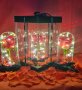 Роза в стъкленица в луксозна кутия/вечна роза/Роза с LED светлини , снимка 2