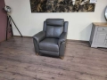 Тъмно сив кожен фотьойл La-z-boy с електрически релаксиращ механизъм, снимка 12