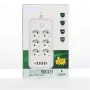 Разклонител 220V 6 гнезда и 4 USB порта + 2xType C Digital One SP00985, f019, Бял, 1.5м 2500W, с клю, снимка 1