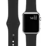 Силиконова каишка bSmart за часовник Apple iWatch 42/44/45/46/49mm, Черна, снимка 2