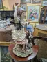 Уникална огромна антикварна колекционерска порцеланова фигура статуетка Capodimonte , снимка 5