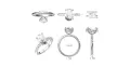 Пръстен с Диамант 3 ct Бяло Злато 14 kt и IGI Сертификат, снимка 6