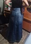 дълга дънкова пола -Л размер, снимка 3