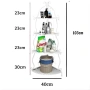 Метална ъглова етажерка рафт стелаж за баня, кухня и дом, снимка 7