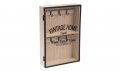 Дървена кутия за ключове със Vintage стъклена врата , снимка 1 - Декорация за дома - 31568262