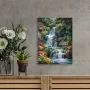 Картина на платно с дървена рамка-Горски Водопад,30x40 см., снимка 4