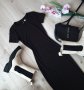 Черна рокля рипс по тялото H&M , снимка 3