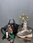 Louis Vuitton Gucci Комплект Дамска Чанта и Дамски Маратонки - Различни Цветове И Модели Код SK409, снимка 5
