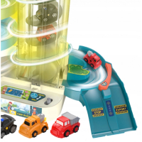 4152 Детска играчка писта на 5 нива с електрически асансьор и 6бр. колички, снимка 7 - Коли, камиони, мотори, писти - 44597495