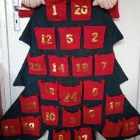 Голям коледен адвент календар с Дядо Коледа, снимка 4 - Други - 34175144
