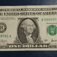 1 долар САЩ 2001 Америка 1 долар 2001 Банкнота от САЩ , снимка 2 - Нумизматика и бонистика - 44150982